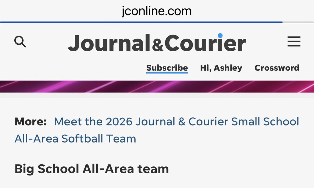 ProXCarroll's tweet photo. Congratulations to Addison on being selected to the Journal & Courier Big School All-Area Team! 🥎

A well-earned honor and a testament to your hard work, dedication, and relentless commitment to improving every day. Proud of everything you’ve accomplished and excited to watch what’s next! #HardWorkPaysOff 🐦‍🔥🥎❤️ @addison_28_gill