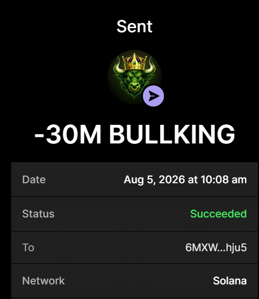 BullKingXSol's tweet photo. Buy $BULLKING ON X [100% PRESALE BONUS]
Send Between 0.2 SOL and 10 SOL to :
Dw8okb8BLa3LAkxRfE3hpZkkMdCQkBn7iM1i4rTRHZ2b

1 SOL = 30 Million $BULLKING 
5 SOL = 300 Million $BULLKING + 100% BONUS

Retweet &amp; Drop your solana wallet for 100,000 $BULLKING https://t.co/TR5Vm3OSlb