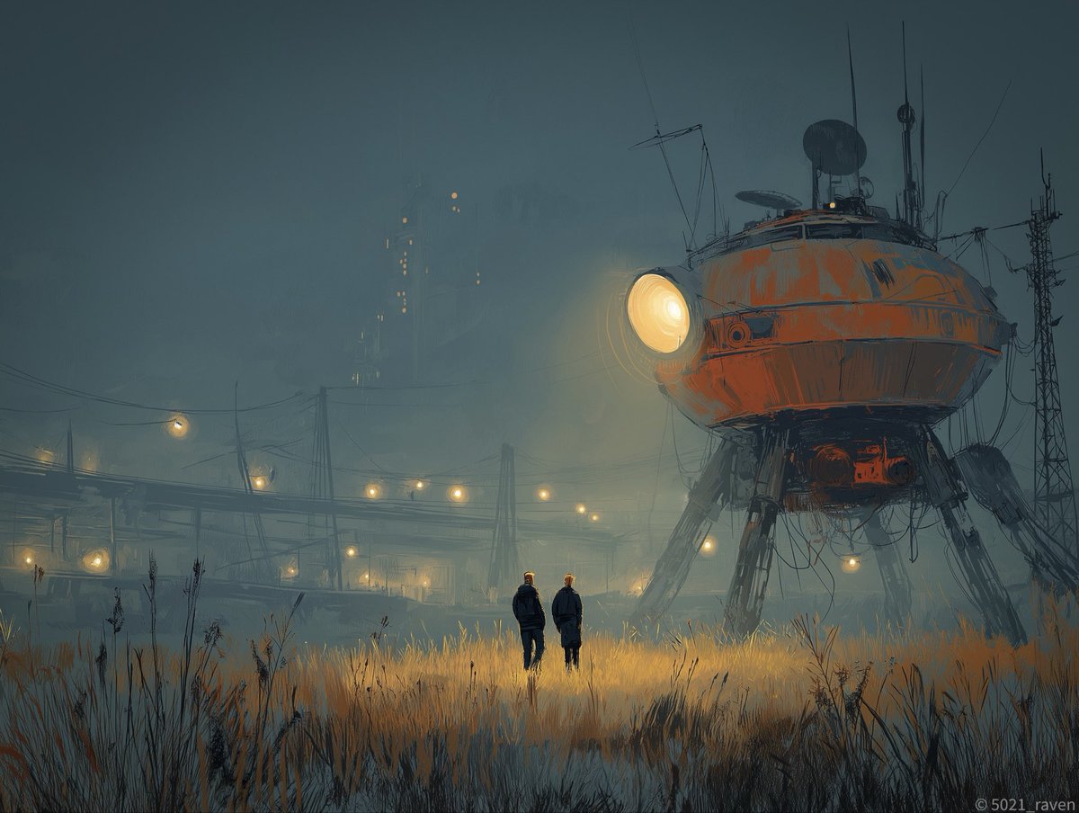 nemhain1975's tweet photo. Madly in love with Simon Stålenhag 🖤
#TalesFromTheLoop #RetroFuturism #SciFiArt #DystopianArt #NordicNoir https://t.co/ZFHLrpJ1DD