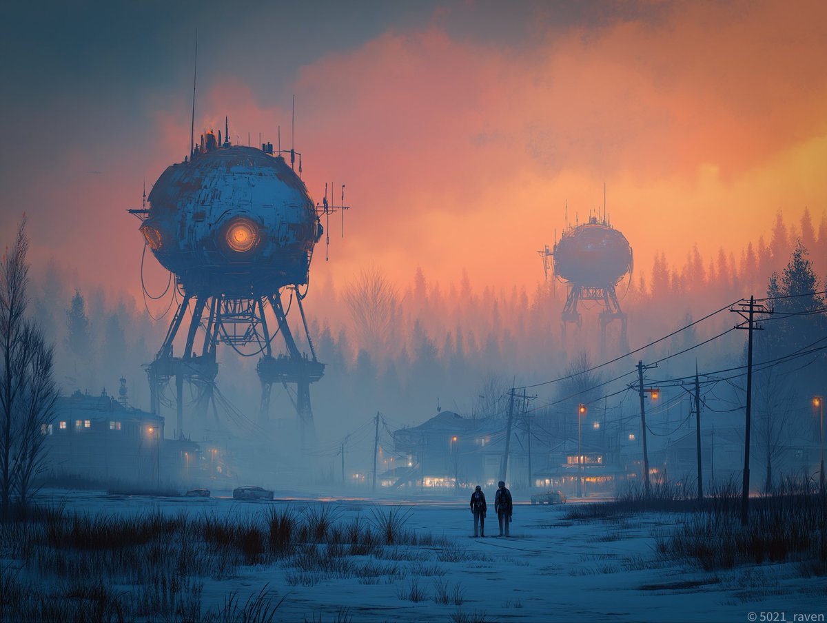 nemhain1975's tweet photo. Madly in love with Simon Stålenhag 🖤
#TalesFromTheLoop #RetroFuturism #SciFiArt #DystopianArt #NordicNoir https://t.co/ZFHLrpJ1DD