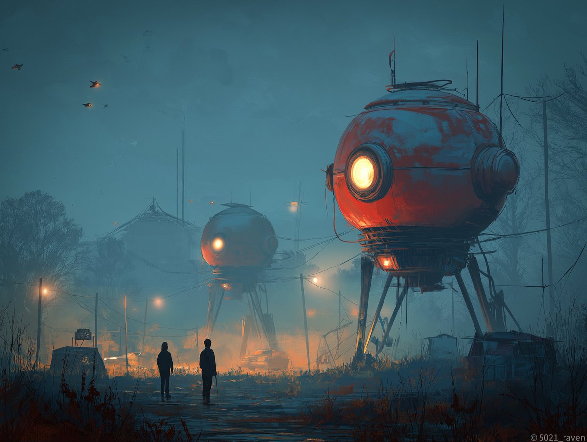 nemhain1975's tweet photo. Madly in love with Simon Stålenhag 🖤
#TalesFromTheLoop #RetroFuturism #SciFiArt #DystopianArt #NordicNoir https://t.co/ZFHLrpJ1DD