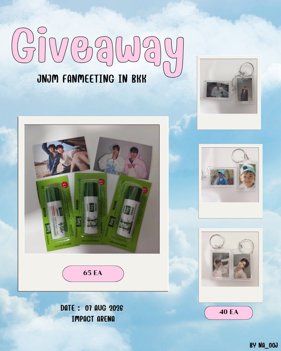 lee_00j's tweet photo. ฝากรับน้องกันน้าาา🥺🥺🥺🥺

🩷 Giveaway JNJM fanmeeting in BKK 🩵

🗓️ :  07 aug 2026 
📌 : impact arena

#NCTJNJM_FANMEETING_TOUR_in_BKK   #NCTJNJM_FANMEETING_TOUR_BANGKOK https://t.co/wxw4sTqnwg