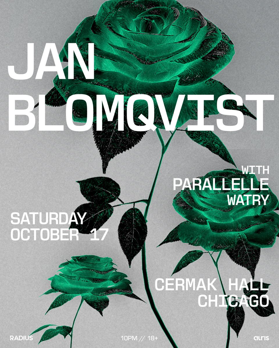 RadiusChicago's tweet photo. » JUST ANNOUNCED »
10.17 » @JanBlomqvist_ at Cermak Hall
w/ Parallelle, Watry

Presale sign-up » https://t.co/vWnVHOq6Uq
On Sale Friday @ 12pm CT. https://t.co/9ZOS0RXScA
