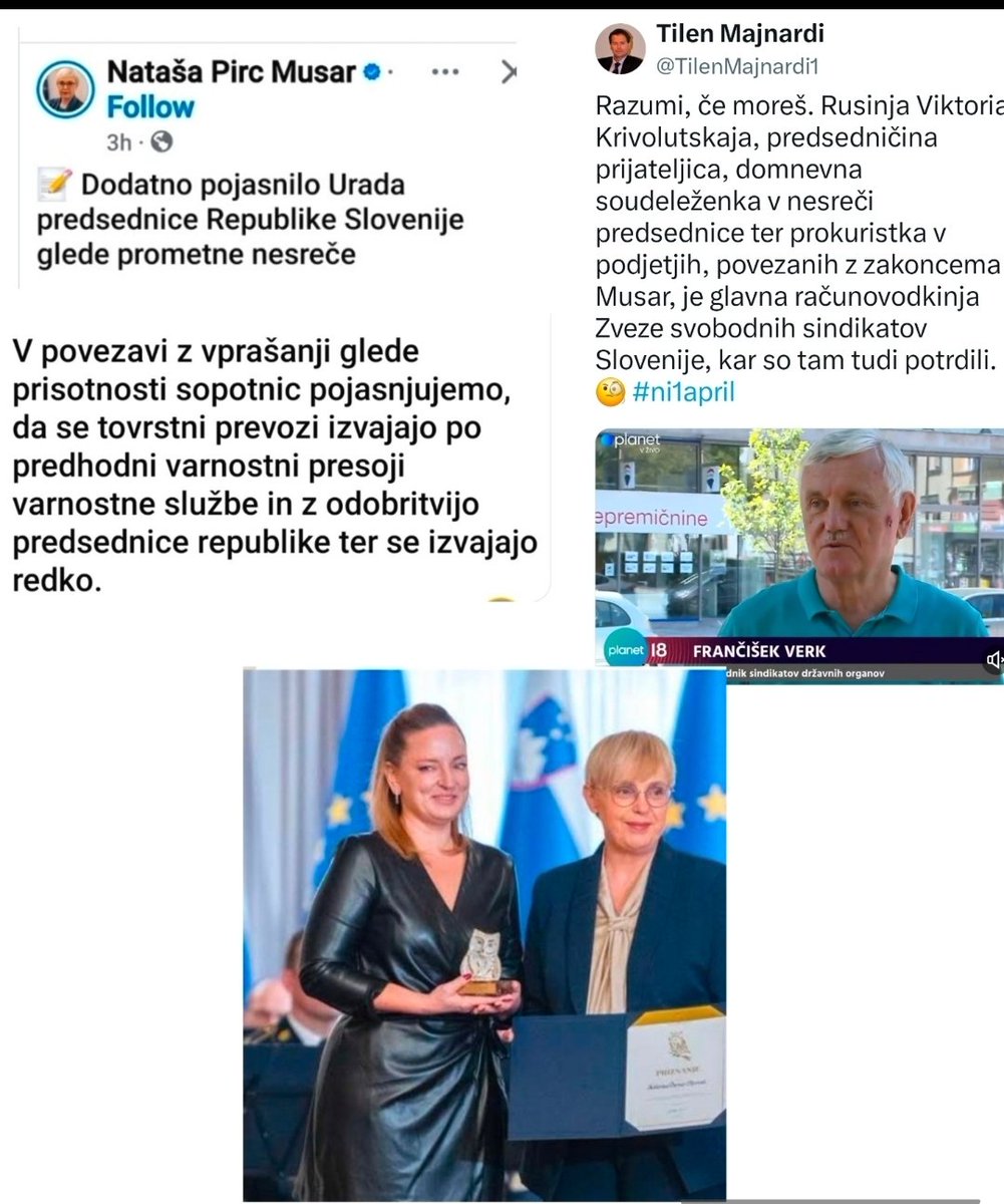 brutus91101394's tweet photo. No, to pa postaja vse bolj netransparentno in skurilno. Ruska državljanka, ki je bila v Slo kaznovana z zaporno kaznijo se prevaža s PR, poleg tega pa je glavna računovodkinja zveze sindikatov? 🤷 Ne moreš verjet. Še dobro, da imamo KPK, ki bo bliskovito reagirala.🤗
OH, WAIT?🤔 https://t.co/8K0Kxu731o