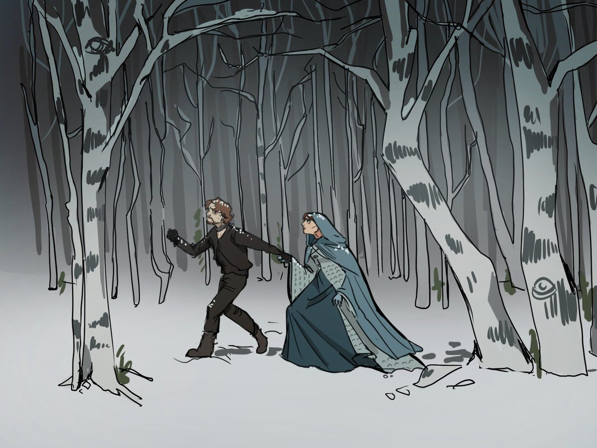 Lazydaytea's tweet photo. Stills from my recent animation #theonsa #sansa #theon https://t.co/O93xhPGsKS