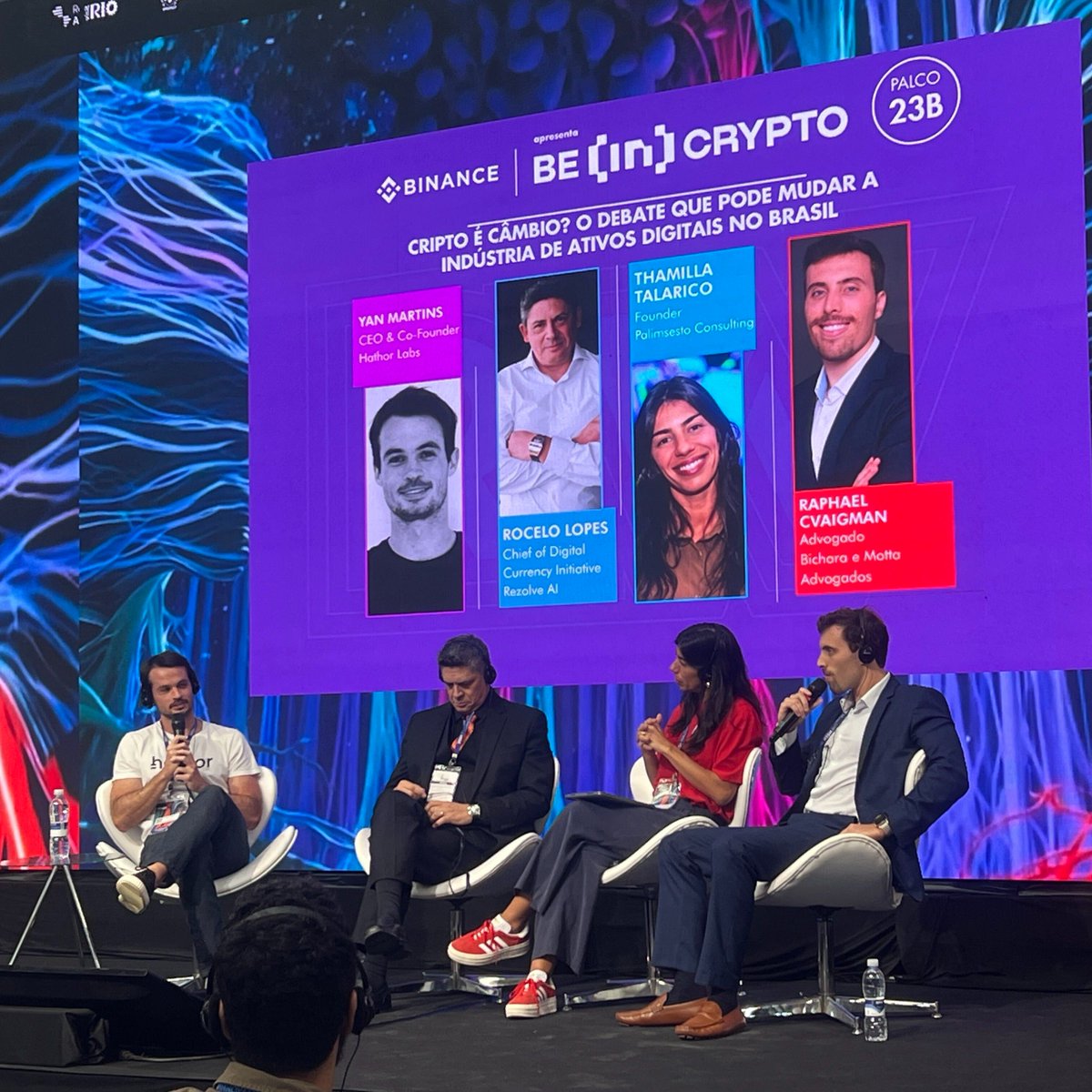 HathorNetwork's tweet photo. Our panel has begun!

"Is Crypto just Currency? The debate that could change the digital asset industry in Brazil."

🎙️ @0biyankenobi 

$HTR