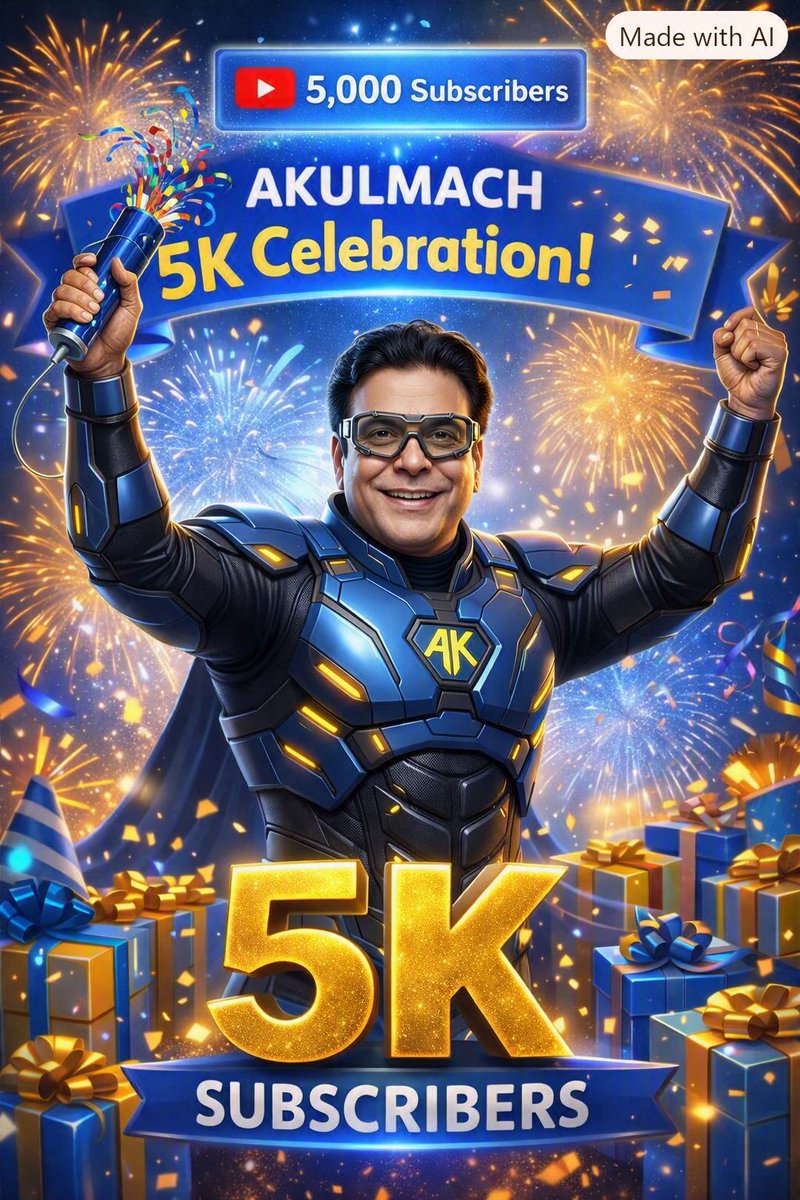 CK_atwarpspeed's tweet photo. WE'VE OFFICIALLY CROSSED 5K SUBSCRIBERS! ๐
#Akulmach #5KSubscribers #MilestoneReached #Multiverse #NextLevel https://t.co/WM2xMzW0kd