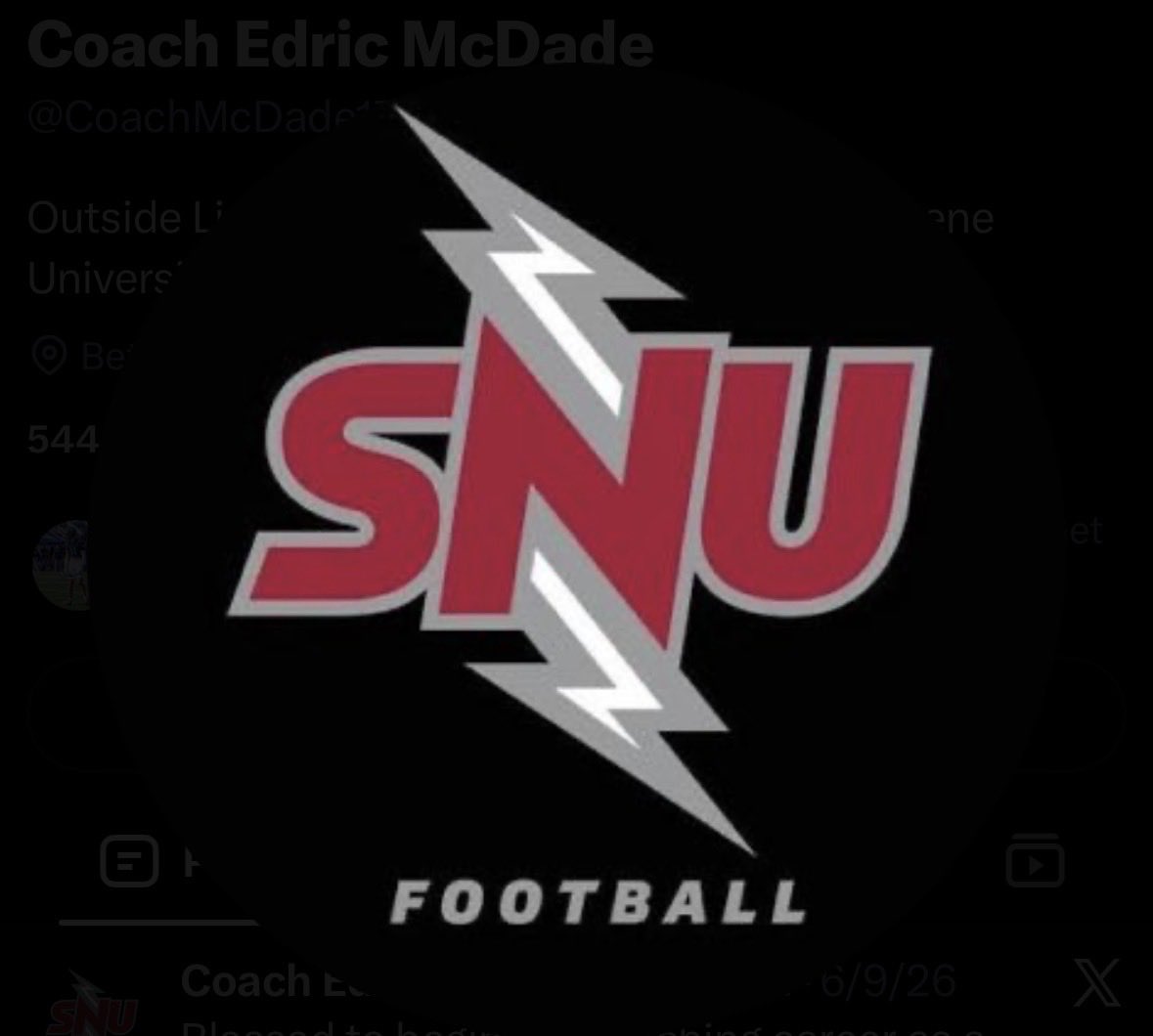 DrakeCoron4do's tweet photo. Thank you to @CoachMcDade17 and @SNUFootball for the feedback/communication and personal game day invites. @FHS_Tiger_FB @YVQBacademy @CoachPerrone @Coach__OMalley @LoneStarPrepsTX @PrepRedzoneTX @iam_alinedouard @JButler_210 @RevengOfThe4th @BDammone https://t.co/FjNrowiB12