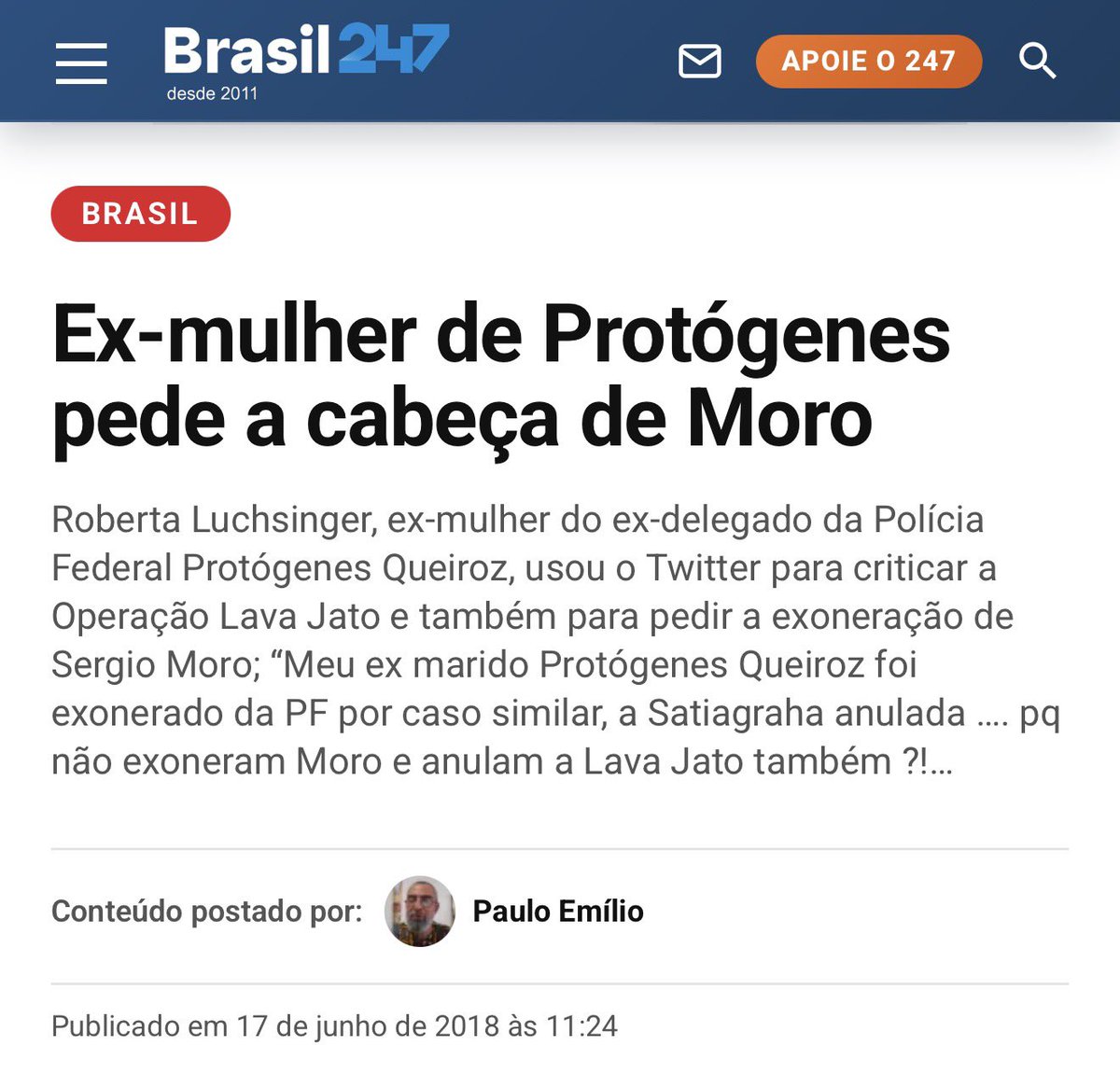 drpaulofaria22's tweet photo. Chocado!!!!🫣🫣🫣🫣🫣

Roberta Luchsinger (a amiga secreta do Lulinha, e que pagava os boletos do Marcola - que trabalha no gabinete do Lula) é ex-mulher do ex-delegado da PF Protógenes Queiroz… aquele da Operação Satiagraha, 

https://t.co/Mkd57E5bsD

O que foi essa operação…

https://t.co/KRFwMMeWcF

O Brasil não é para amadores.🤡