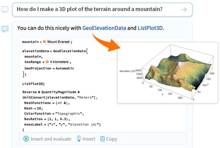 WolframResearch's tweet photo. Bring AI into your workflow #WithWolfram 
Write and run code, work with computable data and explore the results in one connected ecosystem.
AI Access Basic is now included with active Mathematica and Wolfram|One subscriptions. https://t.co/kvasu9Qcbs