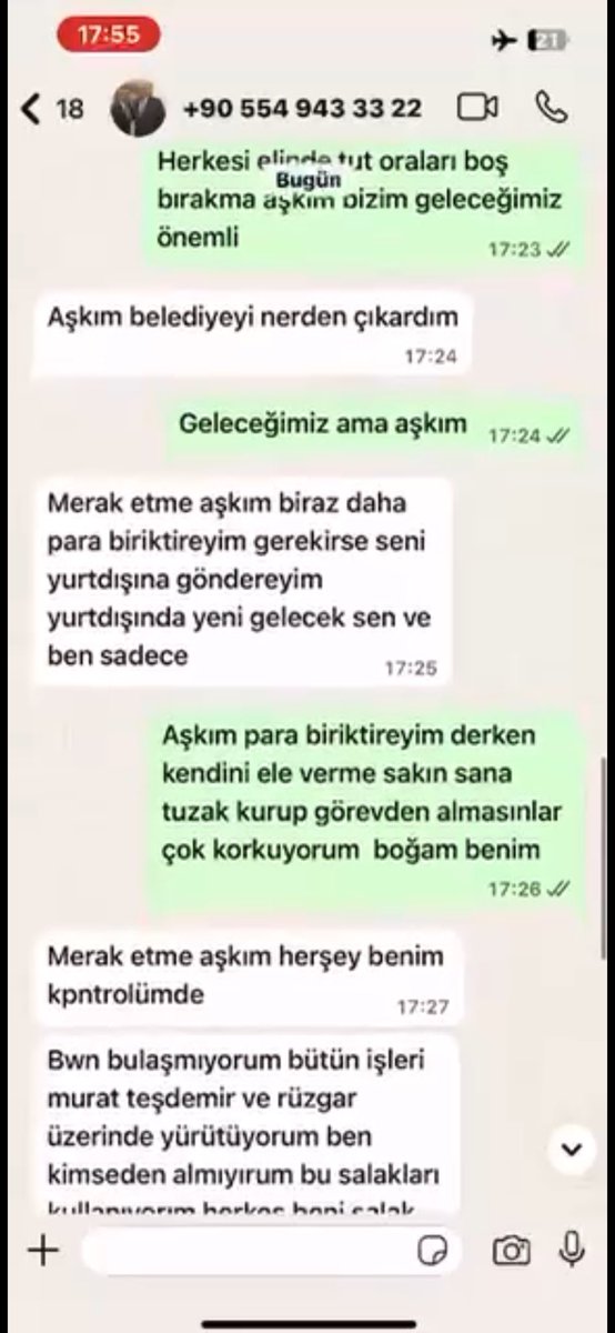 glaykut's tweet photo. 🚨 YAKIŞIKLI BOĞANIN SEVGİLİSİ: ÇOK KORKUYORUM BOĞAM BENİM

Rüşvet soruşturmasında tutuklanan CHP’li Menderes Belediye Başkanı İlkay Çiçek’in eşini ve 2 çocuğunu bırakıp rüşvet paralarını alarak sevgilisiyle birlikte yurtdışına kaçmaya hazırlandığı whatsapp mesajlarına yansıdı.  

— Aşkım seni çok kıskanıyorum. Karından bile kıskanıyorum

+ Benim gözüm sadece seni görüyor bebeğim 

— Belediyeyi ihmal etme aşkım

+ Belediyeyi nerden çıkardın

— Geleceğimiz ama aşkım

+ Merak etme biraz daha para biriktireyim. Yurtdışına göndereyim seni. Yurtdışında sadece sen ve ben

— Aşkım para biriktireyim derken kendini ele verme. Çok korkuyorum boğam benim  

+ Merak etme bütün işleri Murat Taşdemir ve Rüzgar üzerinden yürütüyorum. Bu salakları kullanıyorum