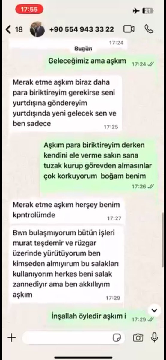 glaykut's tweet photo. 🚨 YAKIŞIKLI BOĞANIN SEVGİLİSİ: ÇOK KORKUYORUM BOĞAM BENİM

Rüşvet soruşturmasında tutuklanan CHP’li Menderes Belediye Başkanı İlkay Çiçek’in eşini ve 2 çocuğunu bırakıp rüşvet paralarını alarak sevgilisiyle birlikte yurtdışına kaçmaya hazırlandığı whatsapp mesajlarına yansıdı.  

— Aşkım seni çok kıskanıyorum. Karından bile kıskanıyorum

+ Benim gözüm sadece seni görüyor bebeğim 

— Belediyeyi ihmal etme aşkım

+ Belediyeyi nerden çıkardın

— Geleceğimiz ama aşkım

+ Merak etme biraz daha para biriktireyim. Yurtdışına göndereyim seni. Yurtdışında sadece sen ve ben

— Aşkım para biriktireyim derken kendini ele verme. Çok korkuyorum boğam benim  

+ Merak etme bütün işleri Murat Taşdemir ve Rüzgar üzerinden yürütüyorum. Bu salakları kullanıyorum