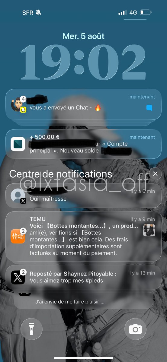 XtasiaBackup's tweet photo. À qui le tour ? 

Et moi c’est réellement mon soumis qui à raqué +500 et +250 pas le daron  qui a envoyé 500 parce que tu as pleuré dans les jupons d’ton père 🤭😂
+750 au total 

Oups je suis une peste et j’adore ça 🤣😈 https://t.co/j3Jh5skyVt