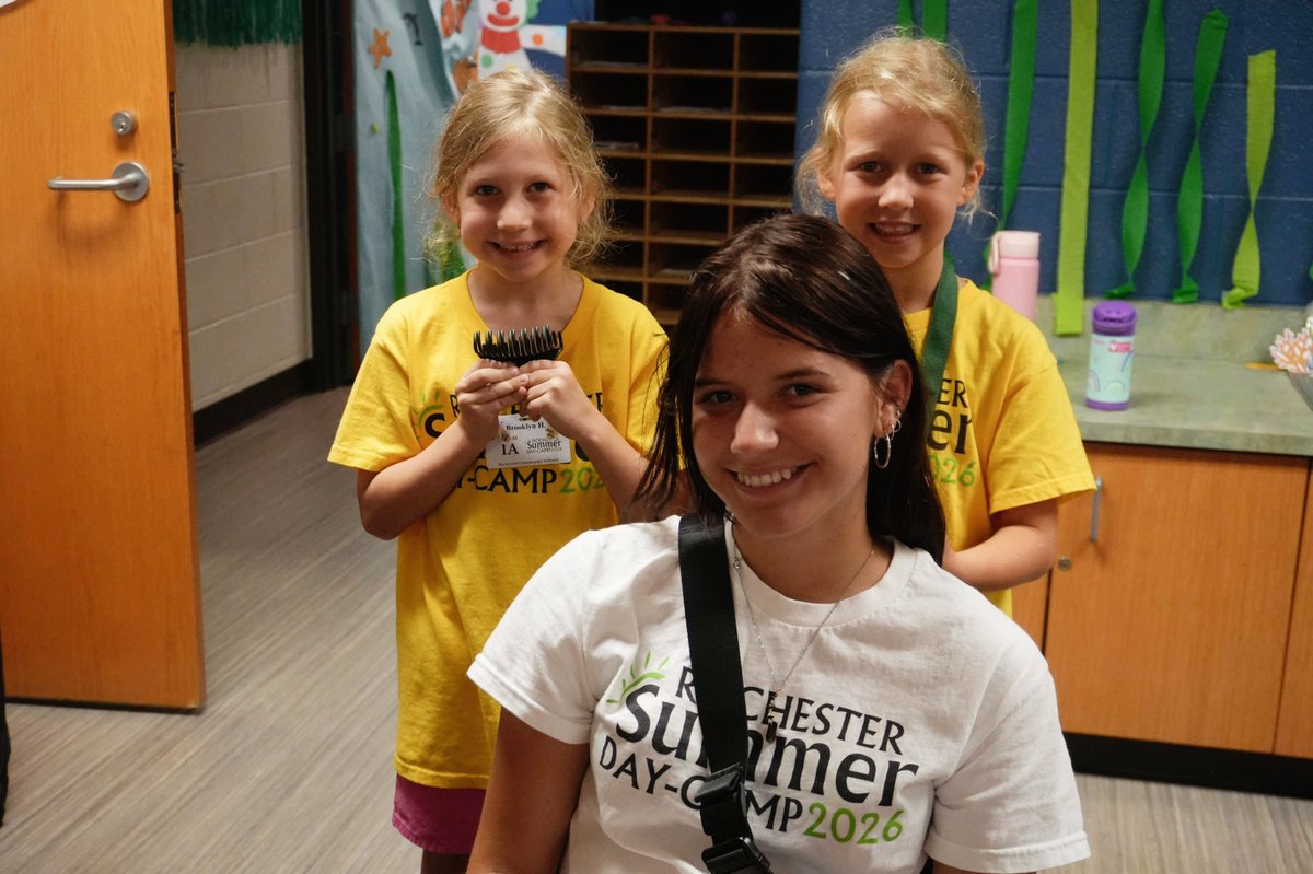 rochcommschools's tweet photo. Students create a summer camp hair salon. #RCSpride https://t.co/qMXmTQktad