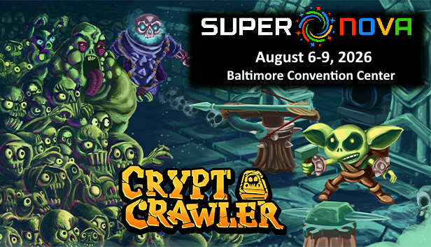 WildDomainGames's tweet photo. Crypt Crawler will be at Supernova tomorrow through Sunday. Bring friends and come play 4-player co-op dungeon-crawling tower defense.
https://t.co/GJWKZ4xTsk
#indiegame https://t.co/4RexMxTrQH
