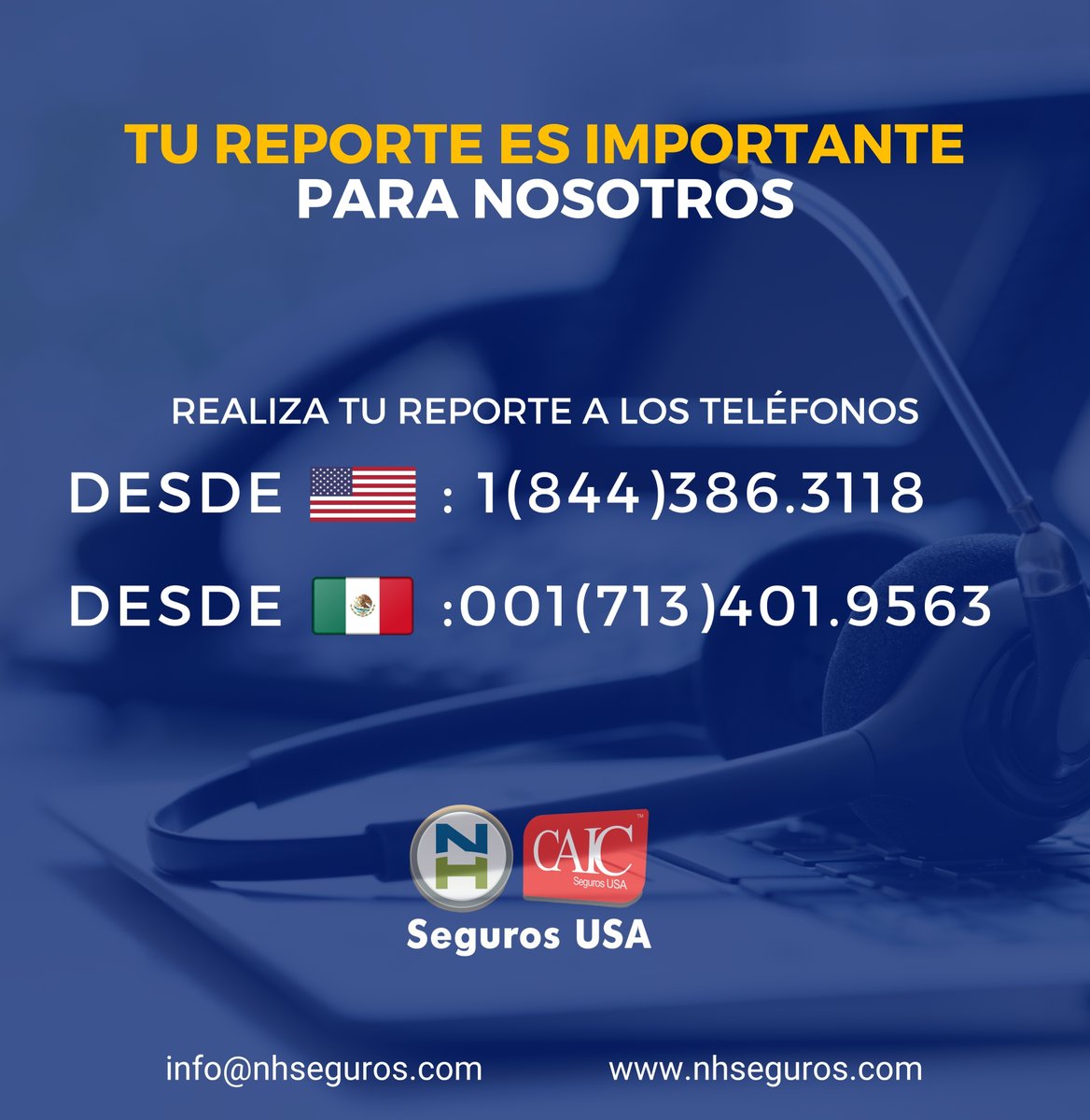 NHCAICSeguros's tweet photo. TU REPORTE ES IMPORTANTE. 🟢🟢
Si tuviste un percance, inmediatamente comunicate con nosotros para reportar tu siniestro.
Te compartimos unos datos importantes que debes considerar. #NHCAICSeguros. https://t.co/CccJHijRLn