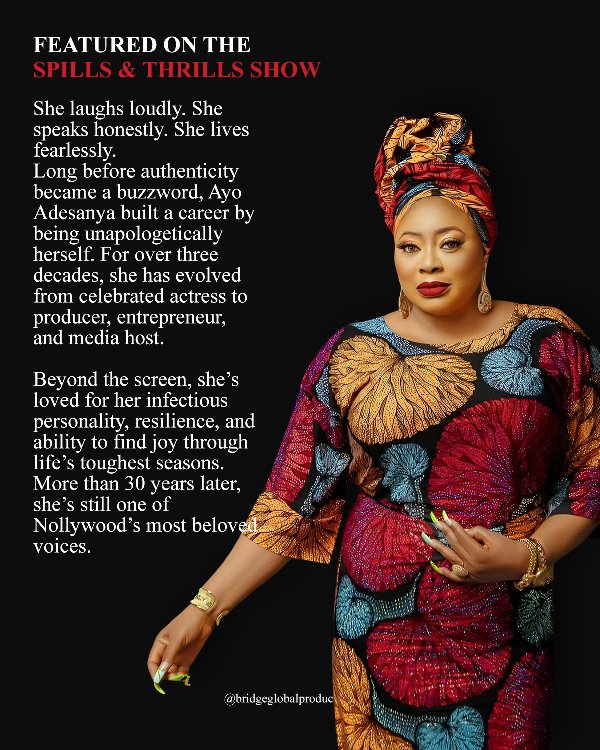 bridgeglobal_'s tweet photo. What keeps someone relevant for over 30 years in one of Africa’s toughest industries?
Is it Talent? Consistency? Resilience?
You won’t want to miss this conversation.
📅 Tomorrow | 7 PM
#SpillsAndThrillsShow #AyoAdesanya #bbn https://t.co/6NtwP5jBfi