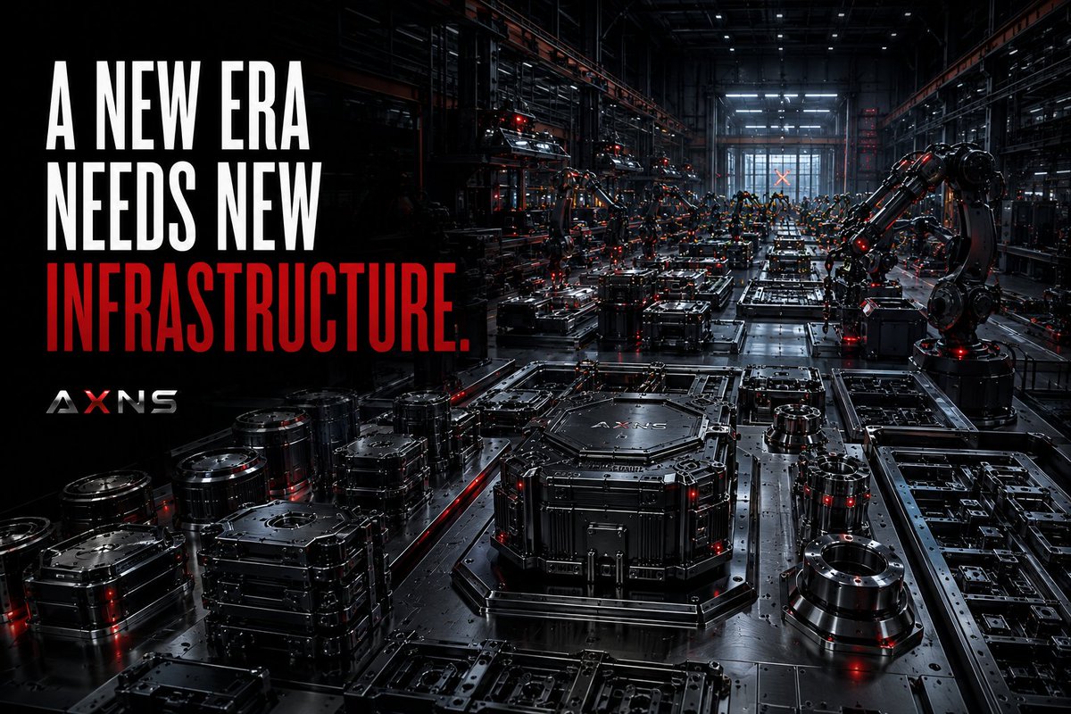 Axnsprotocol's tweet photo. Great eras are remembered by the infrastructure they leave behind.
The next industrial age will be built on trust, coordination, and intelligent digital infrastructure. https://t.co/dZL0hmYaaU 
#AXNS #AXNSProtocol #DigitalInfrastructure #FutureTechnology #Web3 #NewIndustrialAge https://t.co/MlGd1yiE3d
