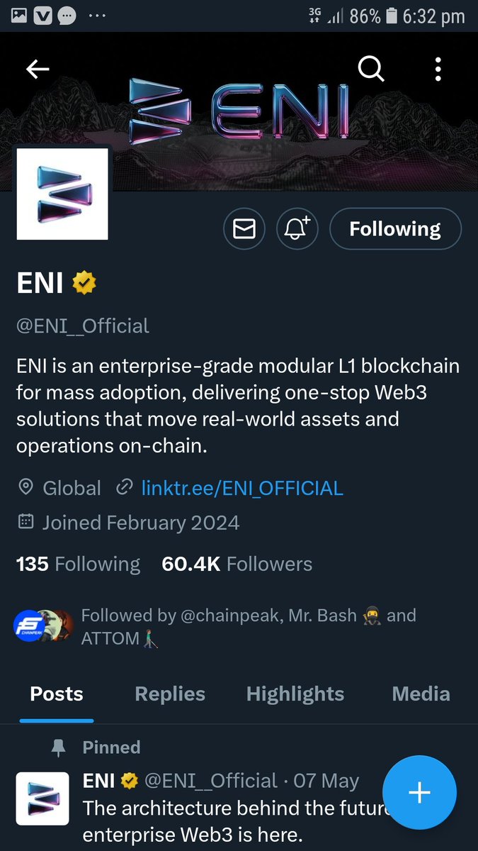 Amraweb3's tweet photo. @jaspervault @jaspervaultzh @pprgb888 @0xborder @ENI__Official @TheJoinCare @InterlaceMoney All set thanks for the chance https://t.co/qYSytHZaHe