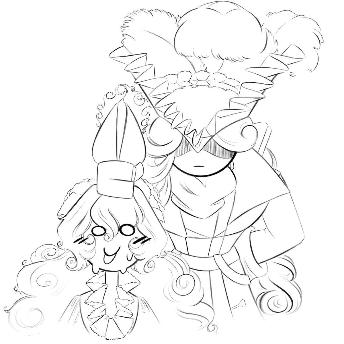 Falinaround's tweet photo. Rose trellis is the equivalent of a pony in a cookie body so they bite people they don’t care for. Tarte’s not too happy about it. Don’t worry no Trellises were hurt they like it trust me 
#ocxcanon #selfship https://t.co/VWxgarsdI2