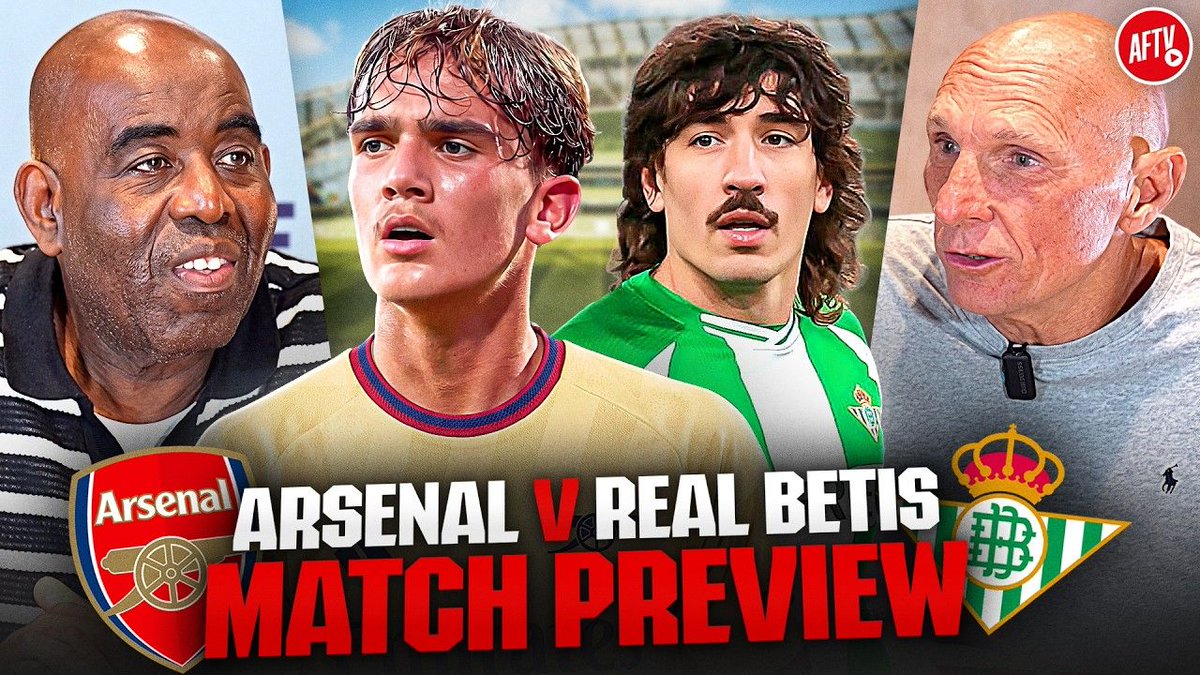 AFTVMedia's tweet photo. Will Bruno Make His Arsenal Debut? | Match Preview | Arsenal vs Real Betis | | AFTV Kenya Tour 🇰🇪

Watch now 👉 https://t.co/cpaU5pNvTU 📺

#MatchPreview https://t.co/shYya375gP
