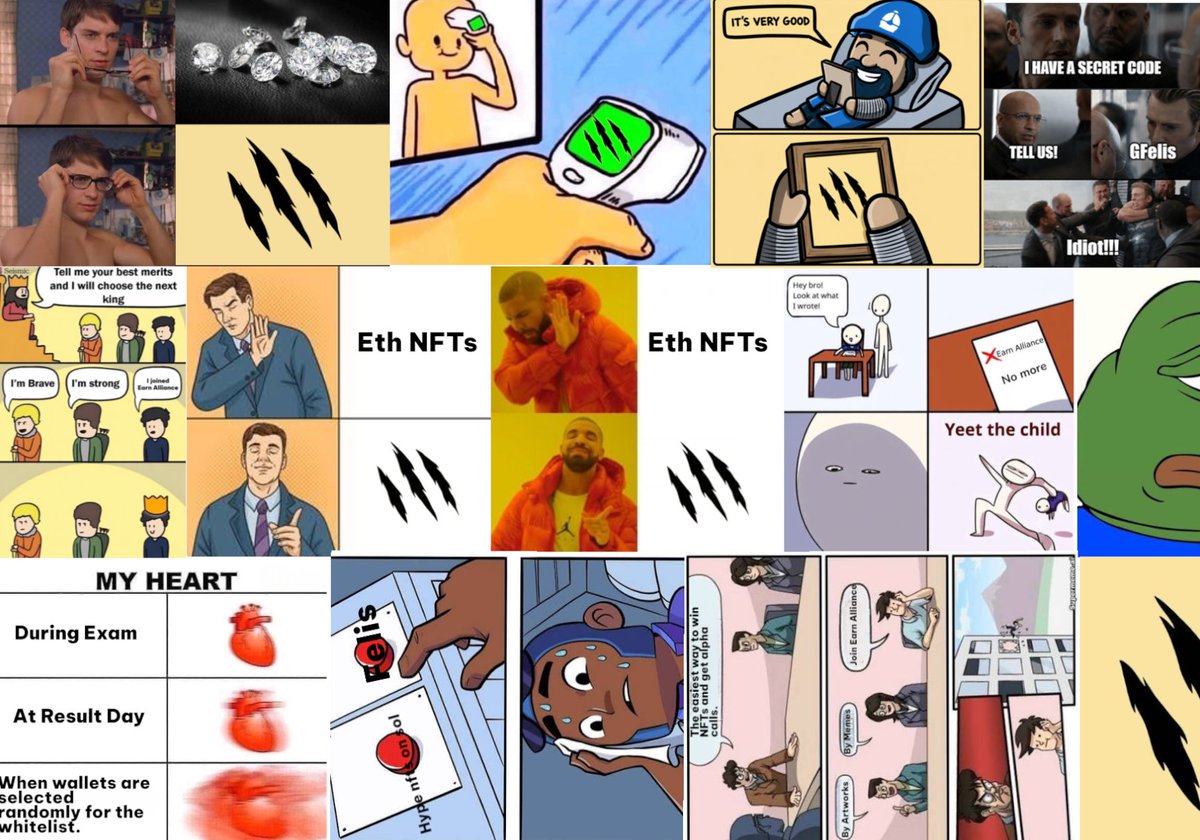 zazzy_stardust's tweet photo. Hey Everyone!

11+ Trending Memes in one frame📈📈

Create quality content for @Felis_HQ 

hope everyone like it😊 https://t.co/io9io916Wt