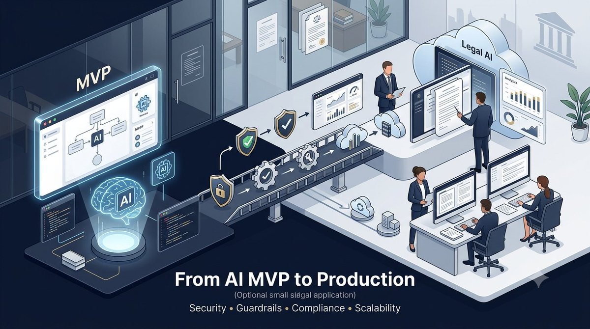 hamzak4600's tweet photo. Most lawyers can now build internal AI tools.

it's easier than ever to create an MVP that automates legal workflows, document review, research, or internal processes.
But here's what I've noticed:
Most of these tools never make it beyond an internal demo or a private repository https://t.co/OrJck13sq1