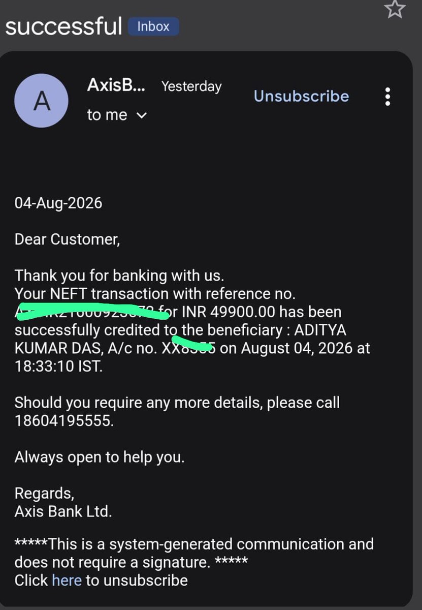 johnipnt's tweet photo. Need urgent help from @AxisBank &amp; @Cyberdost . I was trapped in a suspected fake KYC scam. Complaint has been filed and all evidence is available. Kindly assist and help resolve this matter.

 #CyberFraud #AxisBank #CyberCrime 
#cybercrime https://t.co/V0JQYGXAoR