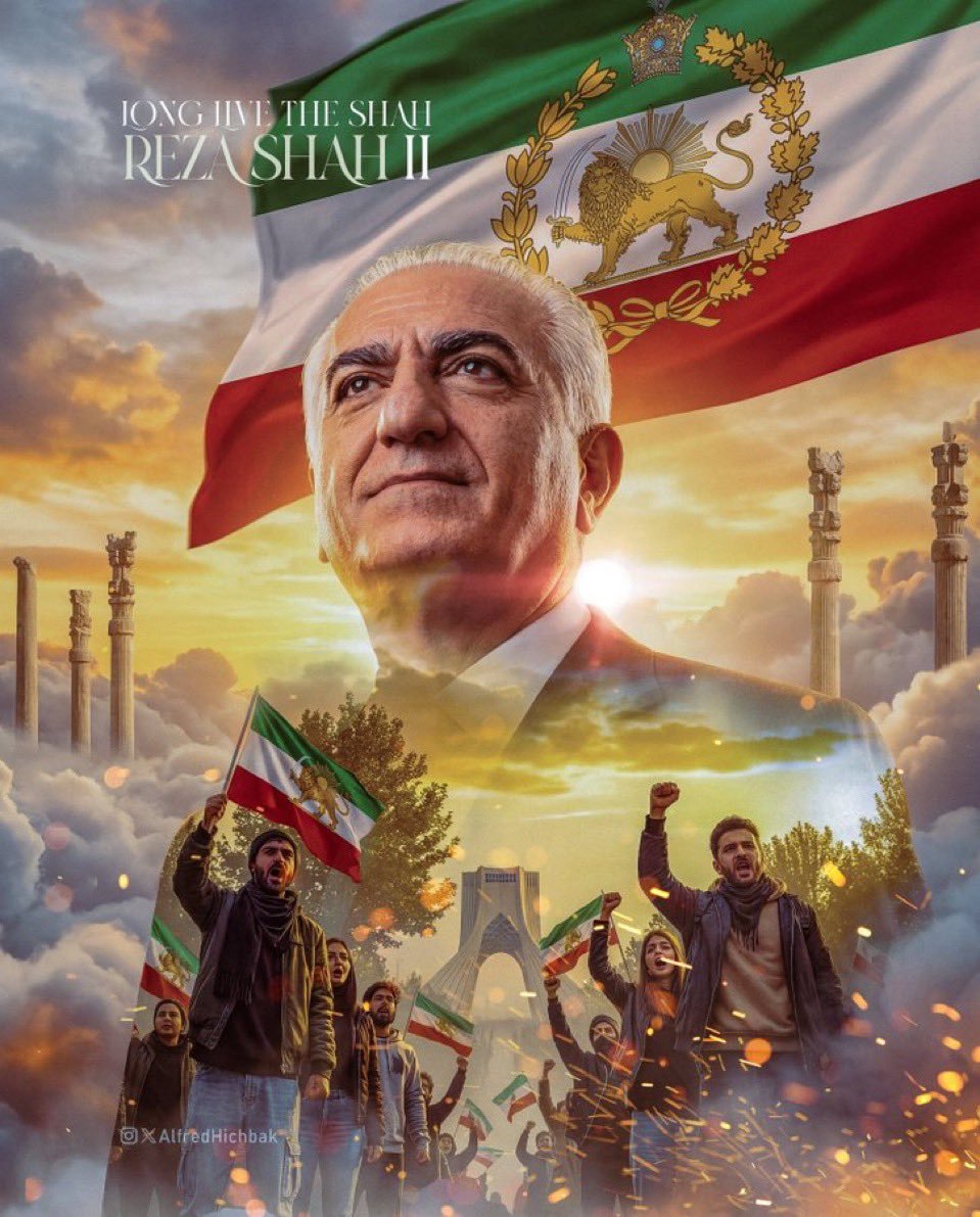 AmirZare3920's tweet photo. گم شو بیرون اجنبی داره میاد پهلوی 👌🌹

رضا رضا پهلوی اینم شعار ملی 👌🌹👌

جاویدشاه و پاینده ایران 👑❤️🤍💚👑

 #KINGREZAPAHLAVI #KingRezaPahlavi‌ForIran                   #JavidShah https://t.co/vpCjciavaE