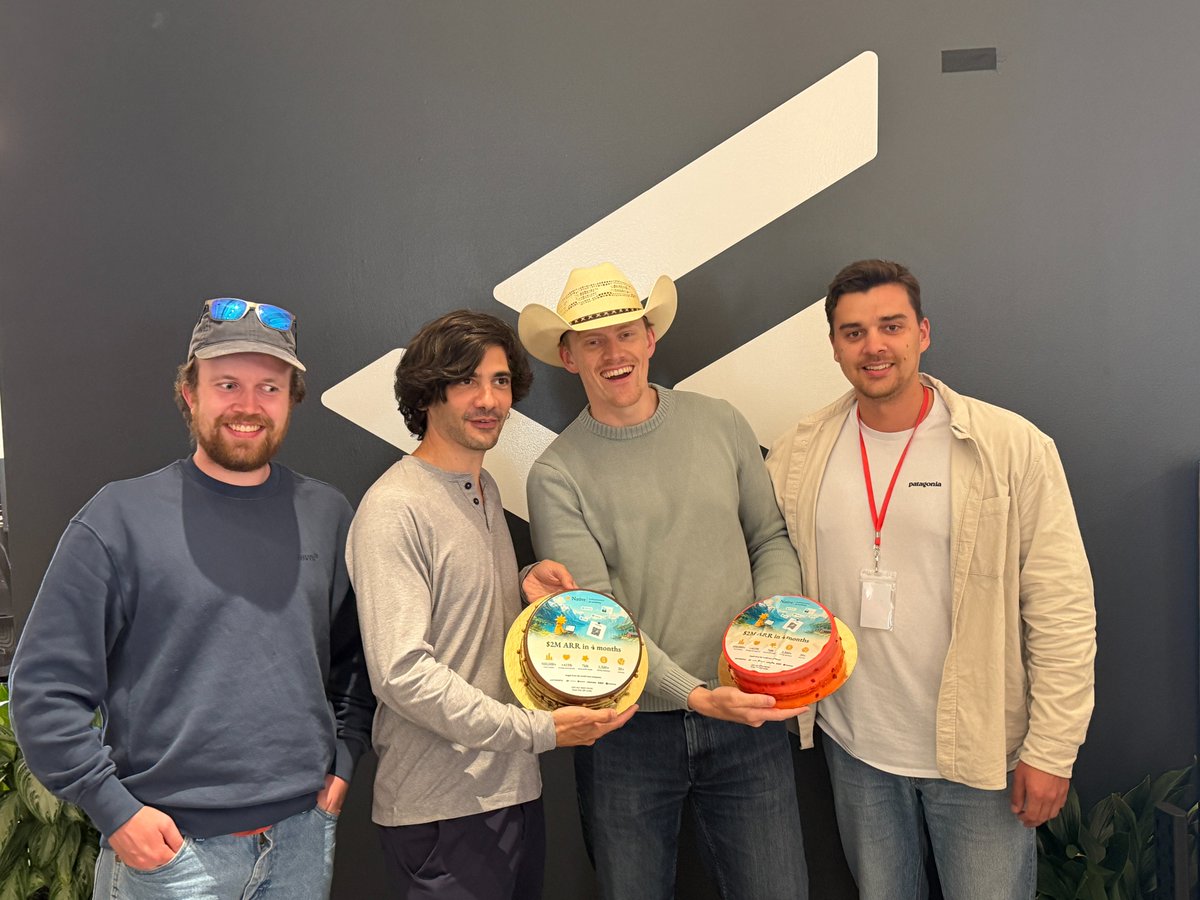 BenjaminBekken's tweet photo. A 21-year-old cake dealer got us 200k views in SF yesterday.

We printed our pitch on a cake &amp; sent it to some of the bigger VCs that might post it on socials.

The trojan horse worked.

Thanks for the ride @daymakerguy might have to include you as a service in @trynativeapp !🍰 https://t.co/eKAe5PSnfj