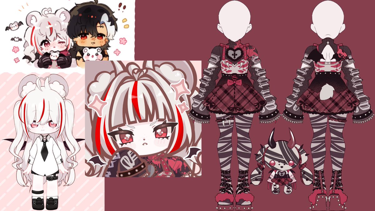 nyxie_vr_'s tweet photo. I guess it’s time i introduce myself fully!
Hello I’m Cheeze ~ I’m a cheeky vampire rat who is working on their vtuber debut for the end of this year! This is my vtuber reference sheet atm.
I will drop my links and the artist’s below~
#vtuber #vtuberdebut https://t.co/QScxf4V0dg