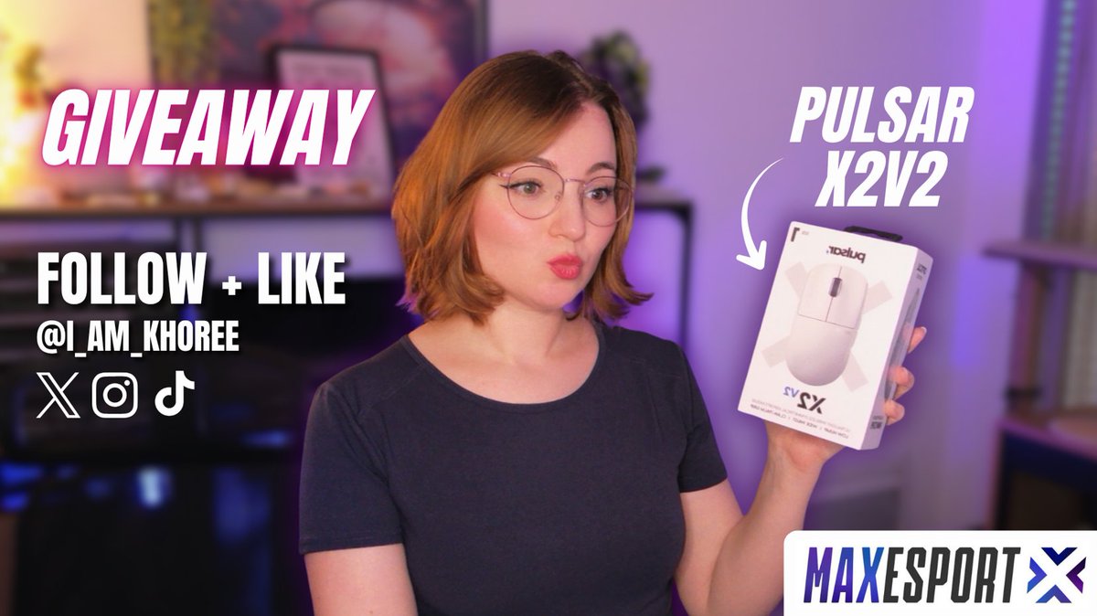 i_am_khoree's tweet photo. Encore des cadeaux !!
💙Giveaway Souris Pulsar X2-V2 💙

Comment participer : 
Follow @i_am_khoree 
Like ce post 
(Participe aussi sur Tiktok, Insta, Youtube pour augmenter tes chances)

🌍Valable pour la France métropolitaine uniquement
Fin le 11 août
Bonne chance à tous ! 🤞 https://t.co/owZxZeNEkl