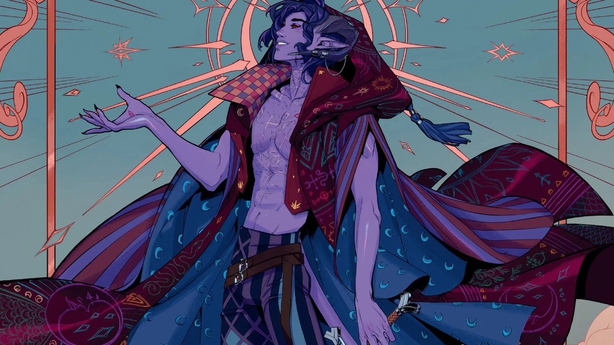 Lachrymaxiv's tweet photo. @honeypantslol I blame The Mighty Nein for my urge to make a Tiefling.. https://t.co/q9wDPdLbZ9