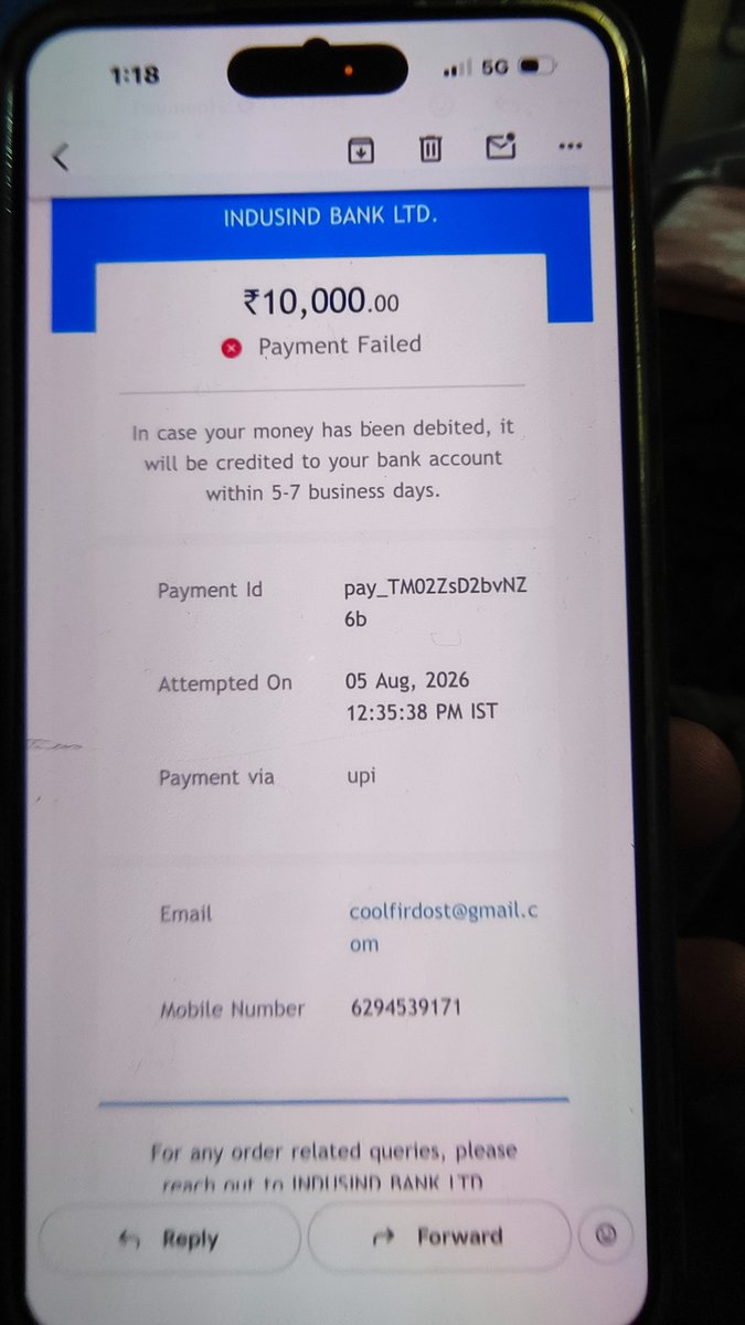 MdFirdost98313's tweet photo. @MyIndusIndBank Sir Today i will open Bank account  after cancel payment All Ready cancel please return https://t.co/sk8ciokIrz