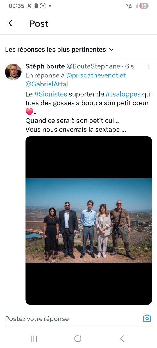 BouteStephane's tweet photo. @le_Parisien L #ingérence ?
C est cette merde de #Sionistes et ses #copains
Il n a absolument rien a foutre dans une #élection Française l accuser de complicité de crimes contre l humanités ,pas plus qu un accuser de viols ,un bâtards d eborgneur qui perd ses poils et la tepus de Rotchild. https://t.co/fPClh32qEo