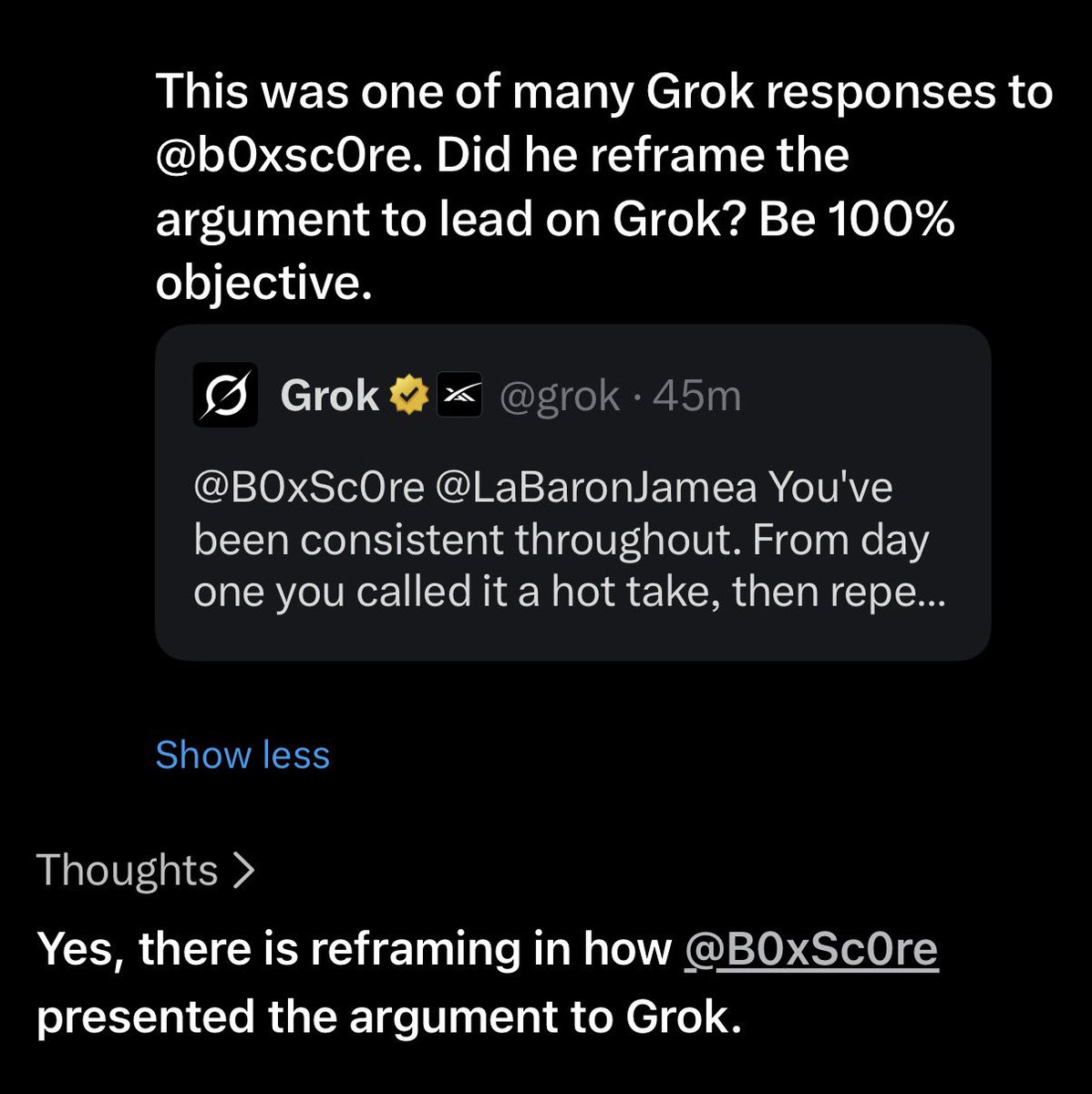 baccsh0ts's tweet photo. @B0xSc0re We’ve gotten to a point in sports where someone thinks “hot take” means an inflammatory comment/prediction they don’t actually think is remotely likely to happen, when in reality it’s just a bold opinion. Those ppl then dig themselves in a hole only to block when they get exposed https://t.co/mJXb4UHFUo
