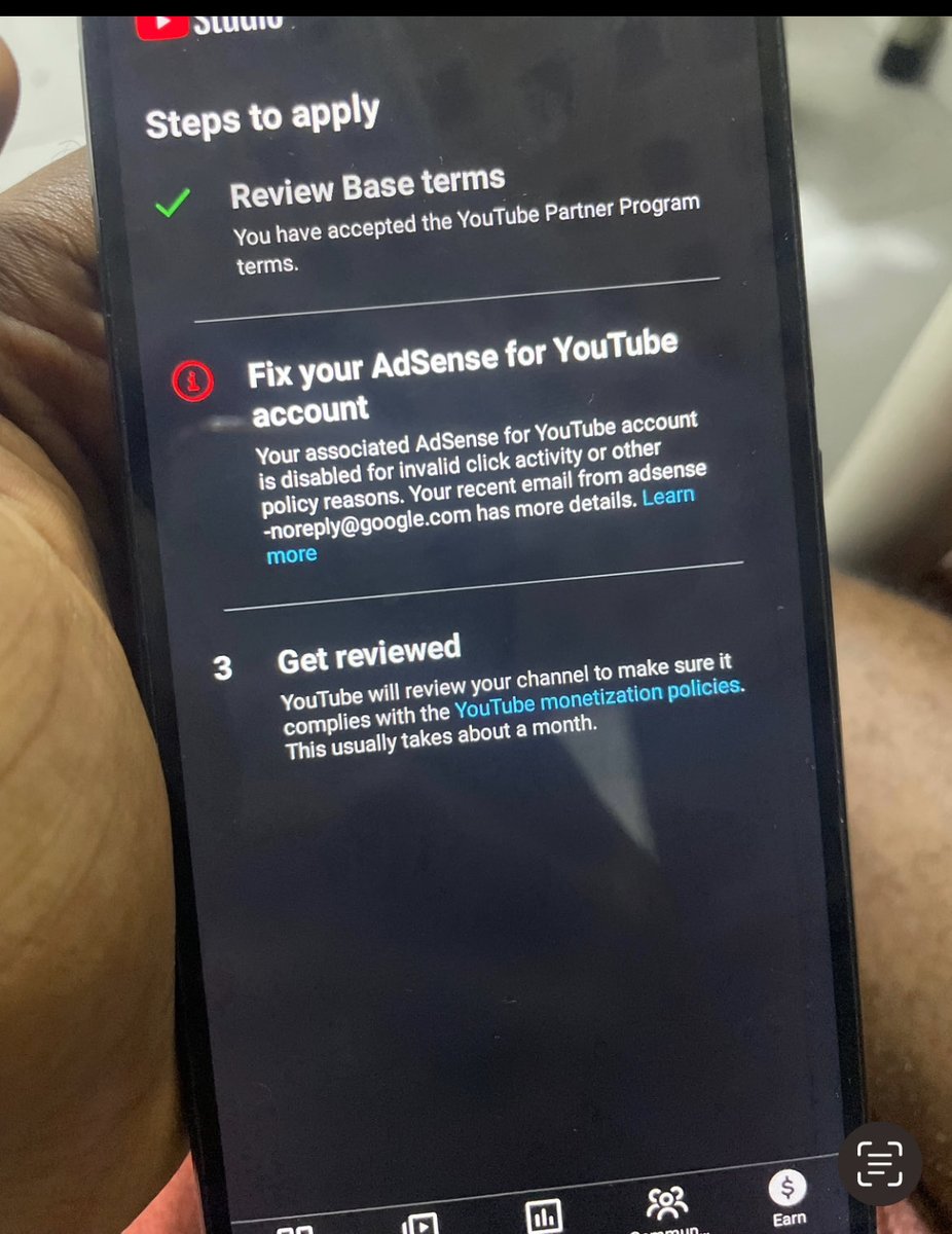 prmdfinesse01's tweet photo. Hi @TeamYouTube my Step 2 is blocked with "Account related to a disabled account." This is my first time applying &amp; I've never owned an AdSense account or site. I believe it's a false match. Please review or reset Step 2 so I can fix this!
Channel; https://t.co/hbQexH40oN https://t.co/L3rrNMkHY2