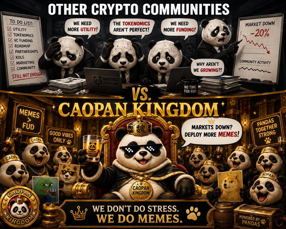 sunshineisbackk's tweet photo. Some communities fear the dip.

@caopankingdom turns it into another chapter in the story.

The Panda is watching. 🐼👑 https://t.co/IcBkJrk4Wr