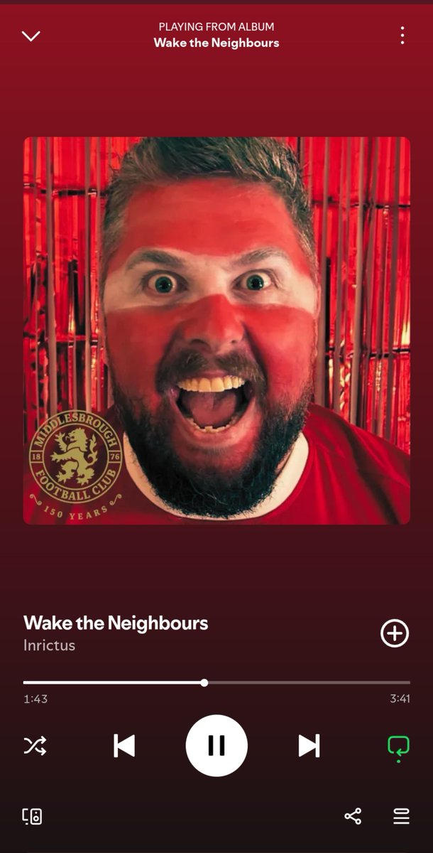 IainBentley's tweet photo. When's the album coming out? @inrictus ❤️ Let's get this belting out at the Riverside pre kick-off @johnfostervoice 🙏 https://t.co/48QALlwTX5