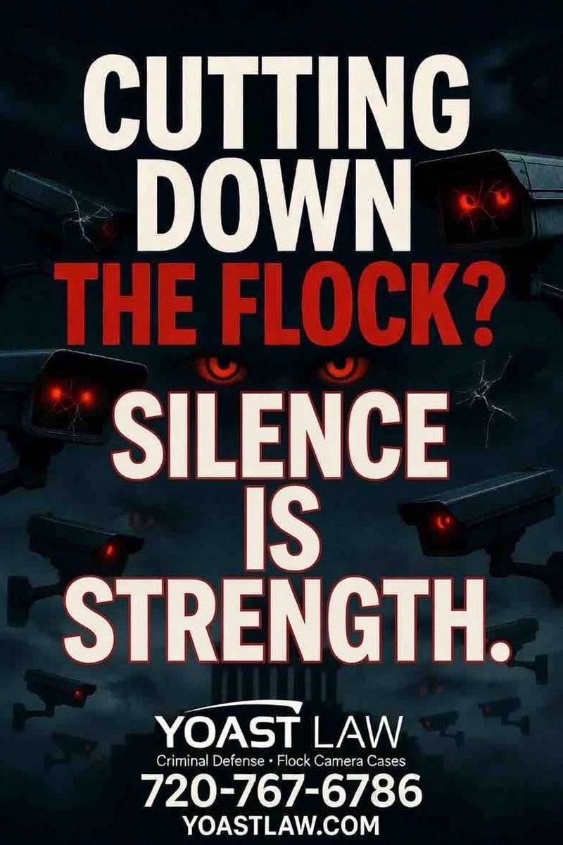 YOAST_Law's tweet photo. #deflockme #remainsilent https://t.co/UxDGIw1FLc