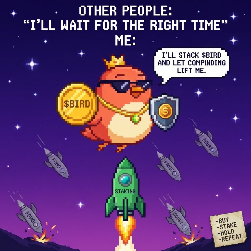 Praizze7's tweet photo. @Birdhoodart My pixel art entry into the $BIRD meme contest @Birdhoodart https://t.co/9ktW7Smkq7