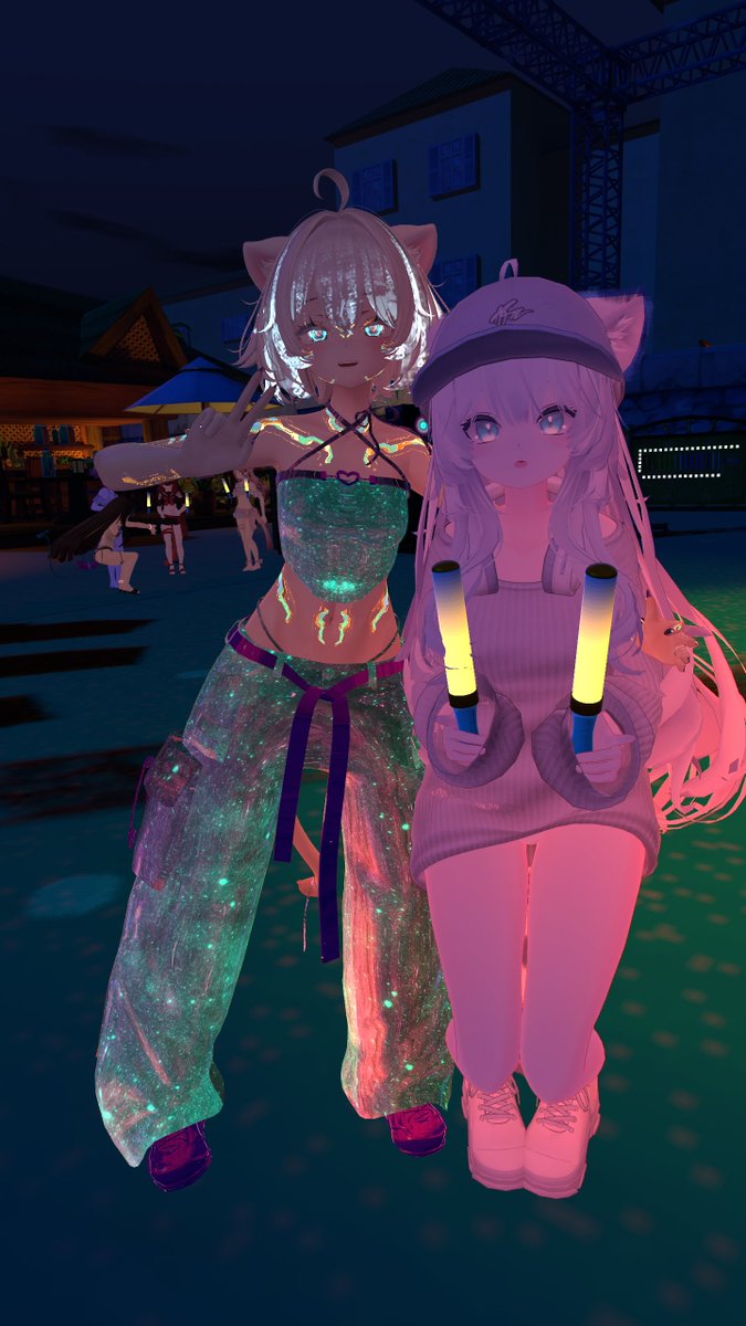 MaidYume1068's tweet photo. OUR FIRST YUME RAVE! Thank you to all that came to party with us that day, especially our DJs! Little did we know this would become one of the main attractions at #YumeMaidCafe
#YMC #VRChat #VRCRave https://t.co/KwGkArplUJ