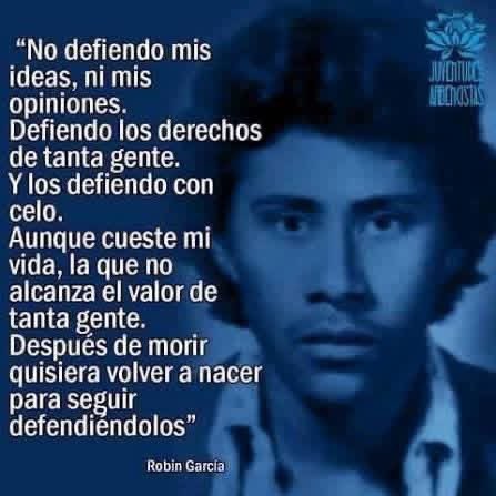 MarlonMezaTeni's tweet photo. Hace 49 años amaneció a orillas de una carretera el cuerpo sin vida de mi amigo de infancia y vecino, Robín García, de quien aún recuerdo mis primeros años de niñez en su compañía. Robin Mayro fue asesinado por los grupos paramilitares del gobierno de Kjell Laugerud García. https://t.co/nOxIsGhlb7