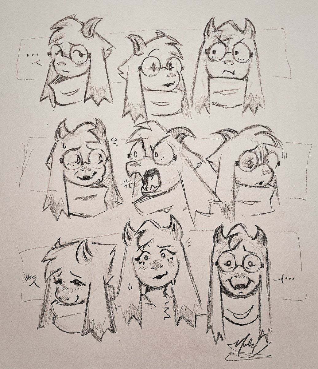 MrMonteG_'s tweet photo. Some stylized Ralsei expressions https://t.co/uPP2nfbqRp
