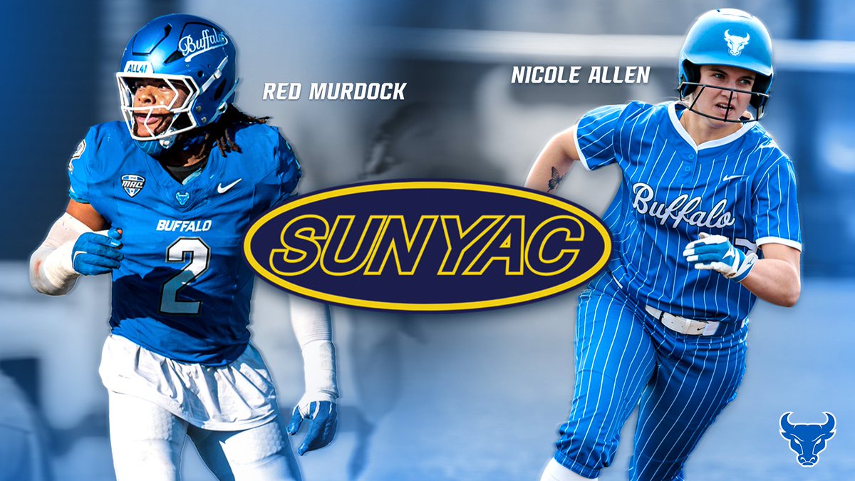 UBuffaloBulls's tweet photo. Nicole Allen, Red Murdock Named SUNY Scholar Athletes of the Year

🔗 https://t.co/scKzVxgaa7

#UBhornsUP https://t.co/q7GCmY5Co6