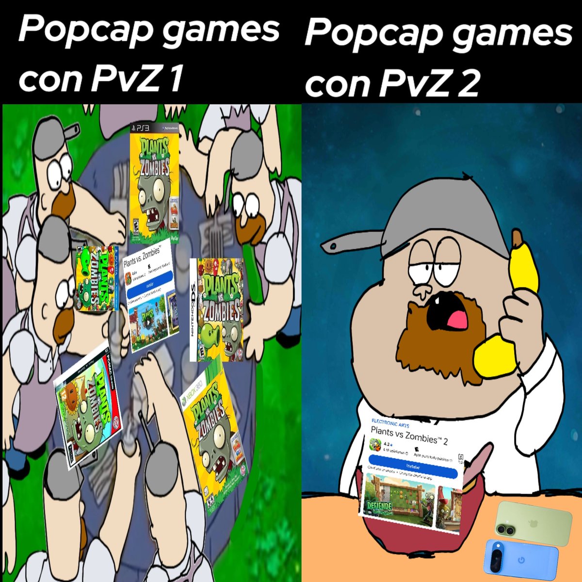 Bobtecno07's tweet photo. CuriMeme de Plantas vs Zombies.
¿Cuál fue tu versión favorita? https://t.co/AUWTXEGCuv