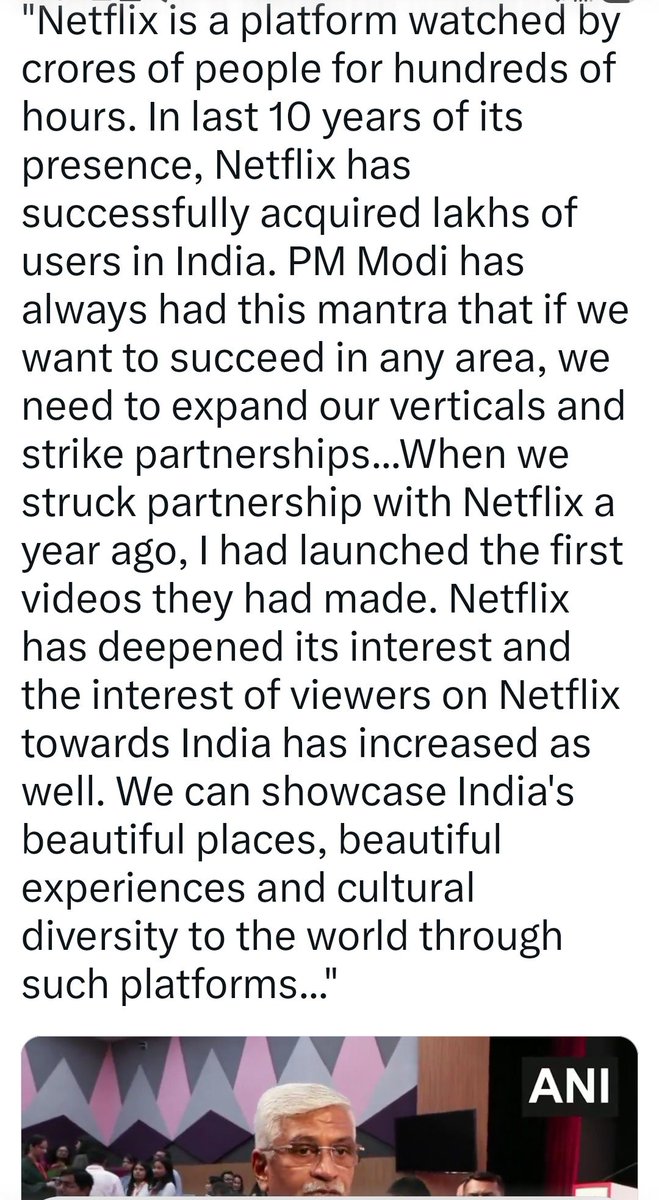 SatpathyLive's tweet photo. Netflix, what people in the know tell me, does not show same movies/drama across the world
It has territory specific menus
Doubt if Indian vdos are visible elsewhere
Promoting partnership will be for local viewers only https://t.co/4WEkmhpCeT
