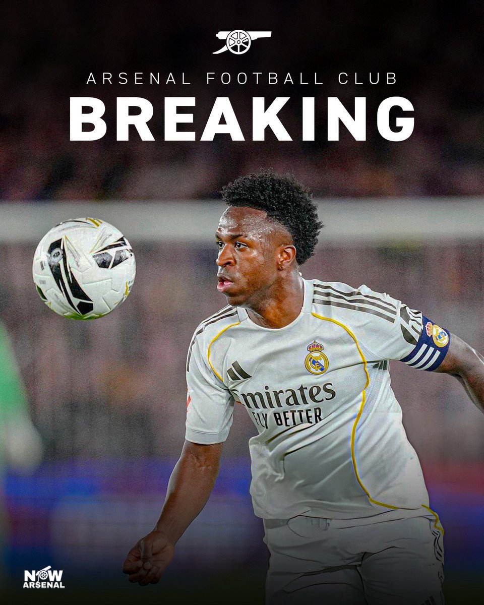 callmehpower's tweet photo. 🚨BREAKING: Real Madrid raise their contract offer to Vinicius Junior.

Proposal said to reflect 26-year-old’s importance to Real Madrid.

It’s now decision time for Vinicius Junior. He either renews, leaves as a free agent next season, which Real Madrid don’t want or join Arsenal now.

Decision time is now.

[@David_Ornstein]