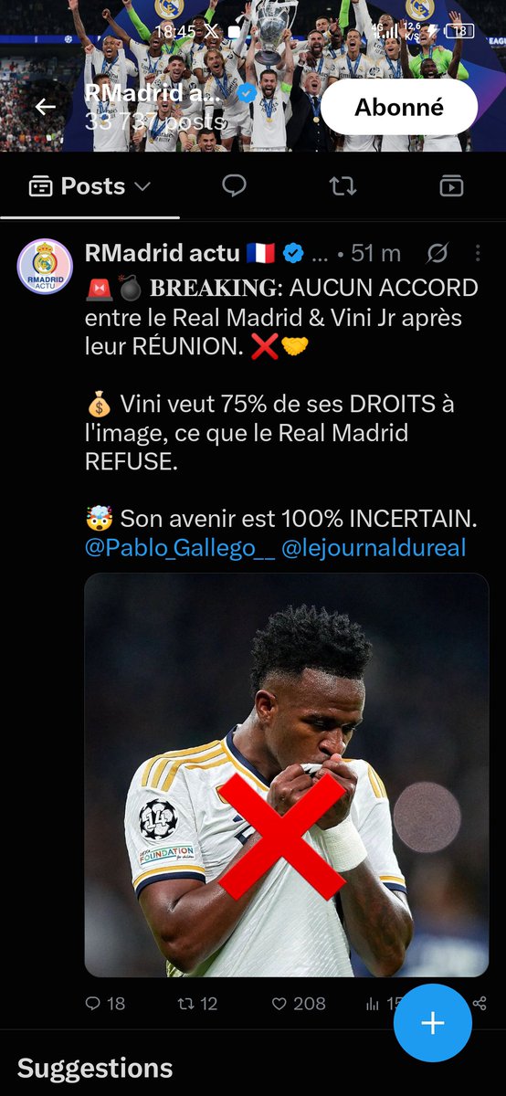 BignonFoot17's tweet photo. @RMadrid_actu @MatteMoretto Toi, tu vois que tu ne vérifie pas tes sources avant de relayer les informations ? https://t.co/FCmiO4WZTk