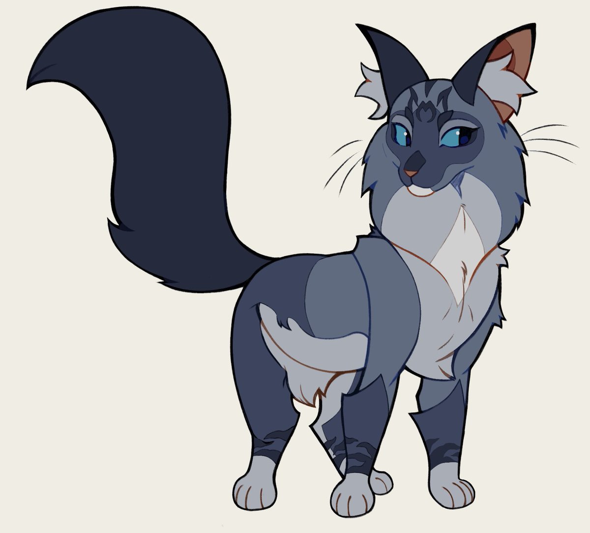 savanemon's tweet photo. heres mistyfoot! ive been working some more on the bluefamily lately and also working out angles of bluestar’s head shape since its so funky. gonna be doing some headshots of misty’s design to feel like i got the shape right, as im not tooo happy with it but i do like the base https://t.co/Hv6mEITCAs